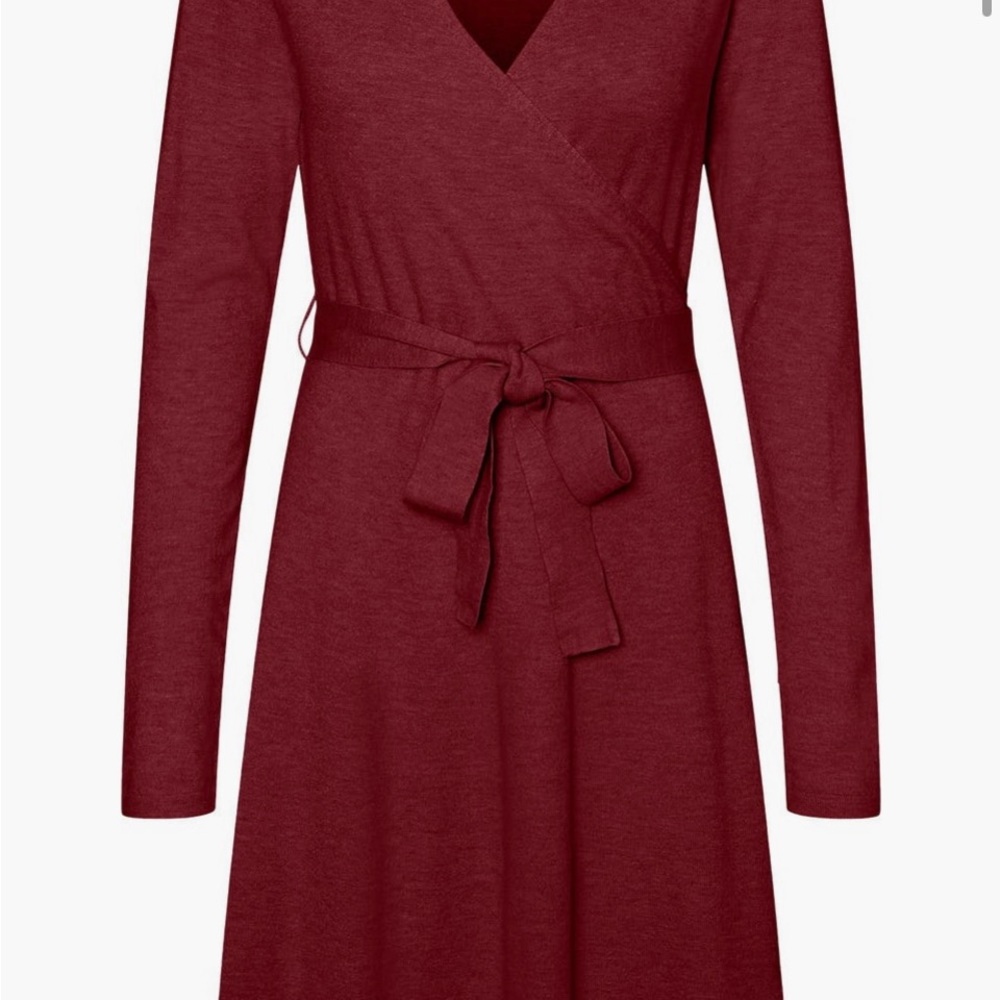 Women's Red Sweater Dress